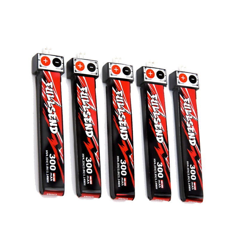 5 PCS iFlight FULLSEND 1S HV 4.35V 300mAh 40C Lipo Battery JST PH2.0 for A65 Tiny Whoop RC FPV Racing Drone