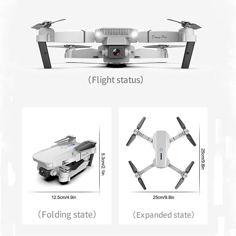 Drone with Camera, 2024 Newest Foldable Drone with App Control, FPV Live Video RC Quadcopter with 4K Camera for Adults Beginners Kids
