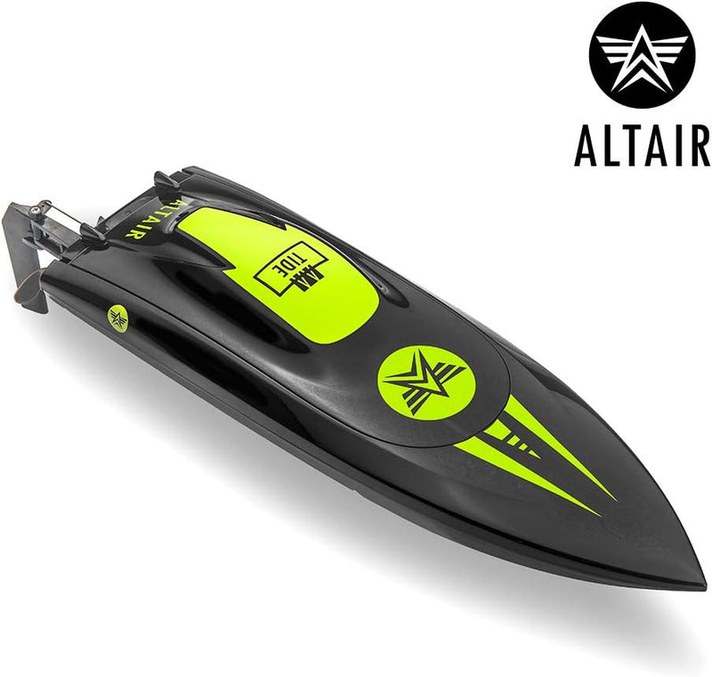 ALTAIR Brushless RC Boat | AA Tide Remote Control High Speed Boat 40+ KM/h | Auto Self-Righting Capability | 1500 mAh Rechargeable Battery Included | Fun and Fast RC Boat (Lincoln, NE Company)