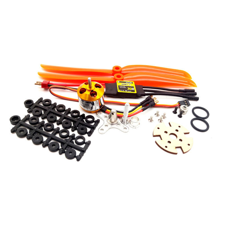 XXD A2212 2212 1000KV KV1000 Brushless Motor+30A ESC+1060 Prop Blade Propeller RC Power System Combo for RC Drone Airplane Support 2s-4s