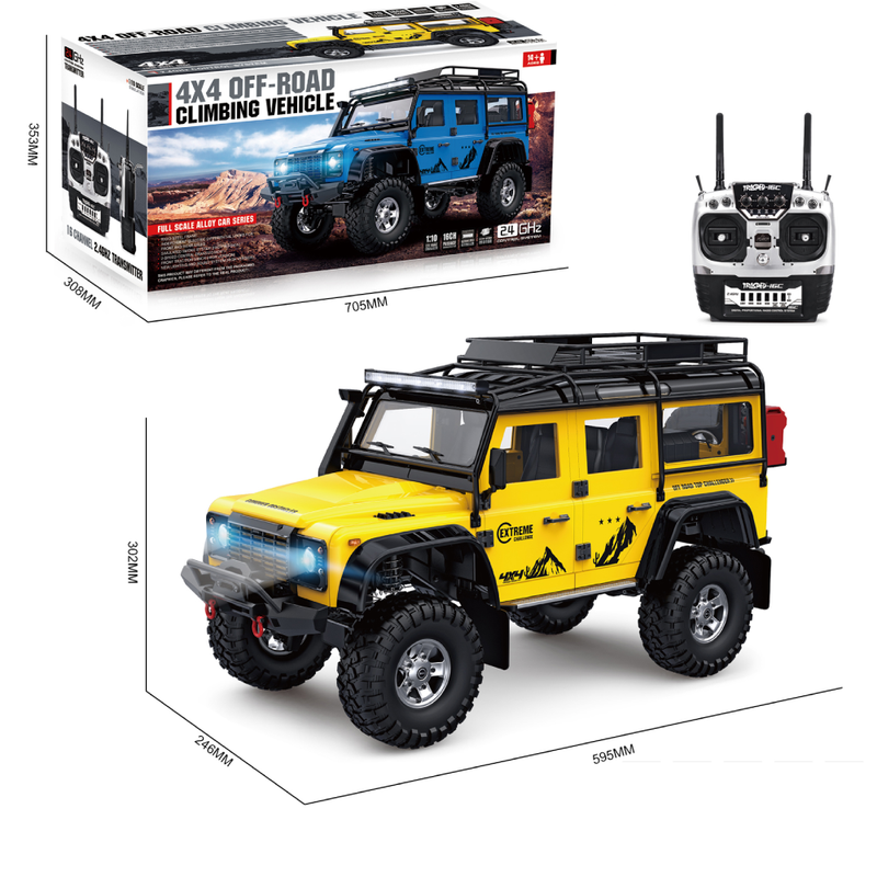 HG P411 TRASPED 1/10 2.4G 4WD 16CH TX4 RC Car Rock Crawler Off-Road Truck without Battery Charger Vehicles Models