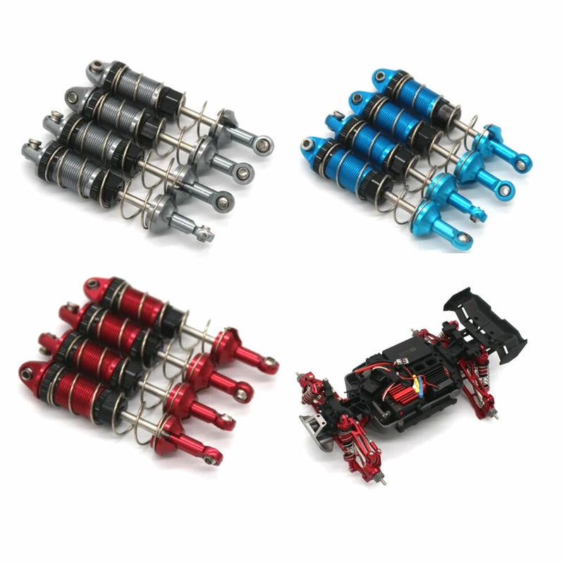 MJX 16207 16208 16209 16210 1/16 Rc Car Metal Upgrade Parts Front And Rear Shock Absorber