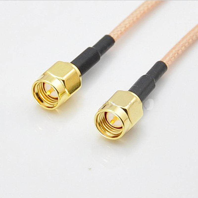 2pcs SMA Male To SMA Male Pigtail Adapter Extended Cable