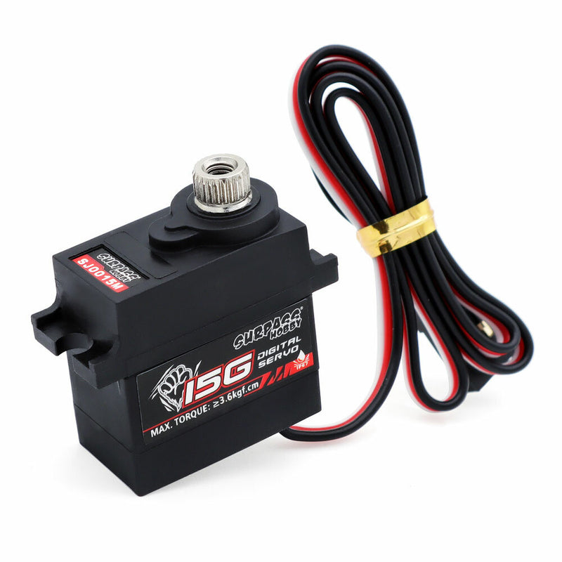 SURPASS-HOBBY SJ0015H High Pressure SJ0015M Low Pressure 15G Waterproof Servo for Fixed Wing RC Helicopter Robot