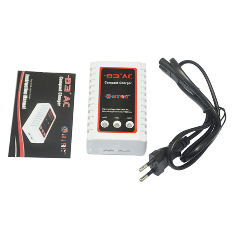 HTRC B3AC 3*800mA Balance Charger RC Toy Charge Battery Charger for 2-3S LiPo Battery