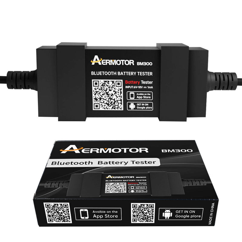 BM300 AERMOTOR 12V Car Battery Tester bluetooth Android & iOS Car Battery Detector Monitor The Car
