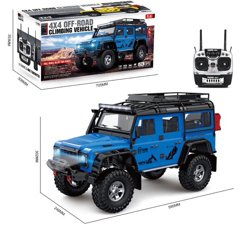 HG P411 TRASPED 1/10 2.4G 4WD 16CH TX4 RC Car Rock Crawler Off-Road Truck without Battery Charger Vehicles Models