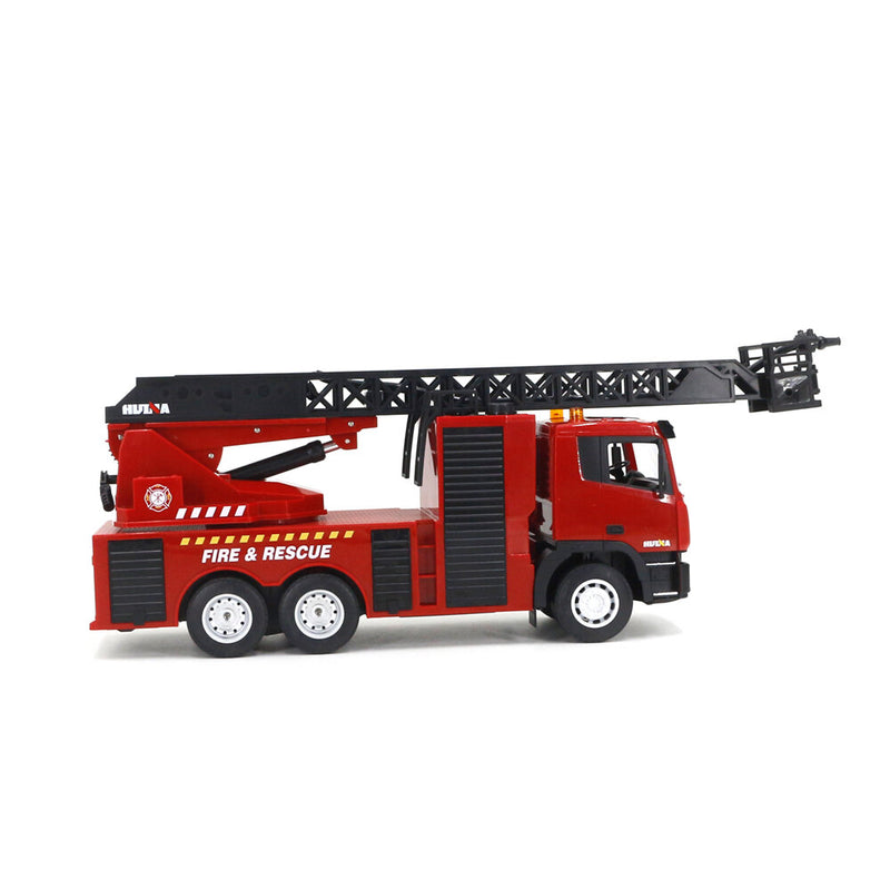 HUINA 1361 1/18 9CH Semi-Alloy Remote Control Engineering Toy Fire Climbing Rescue Aerial Ladder Vehicle RC Car Models