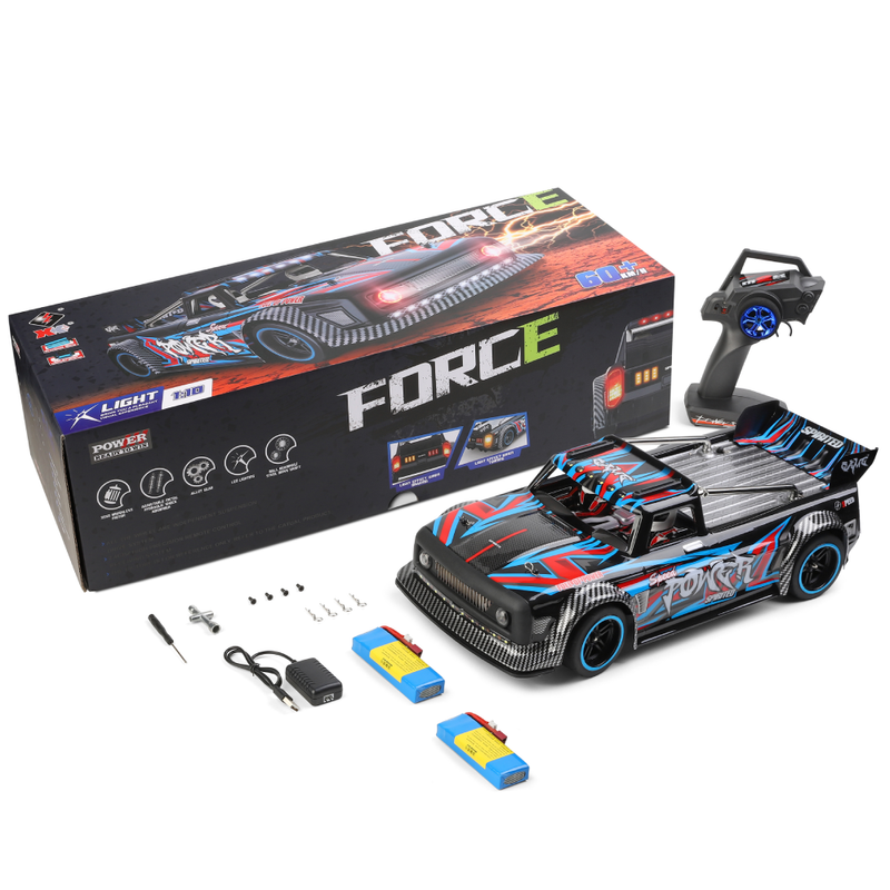 Wltoys 104072 RTR 1/10 2.4G 4WD 60km/h Brushless RC Car Drift On-Road Metal Chassis LED Light Vehicles Model Off-Road Climbing Truck