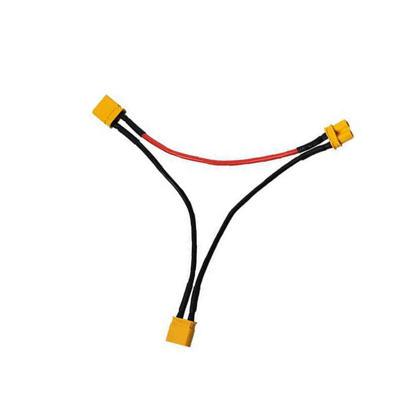 Amass XT30 Series Battery Pack Connector Adapter Cable 1 Female to 2 Male 18AWG 10CM Cable for RC Lipo Battery