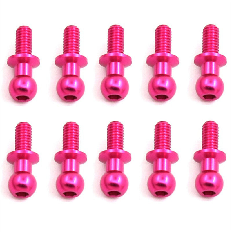 10PCS Metal Pull Rods Shocks Ball Head M3 for TAMIYA TT01 TT02 D5 1/10 RC Car On-Road Vehicles Models Toys Spare Parts 53640