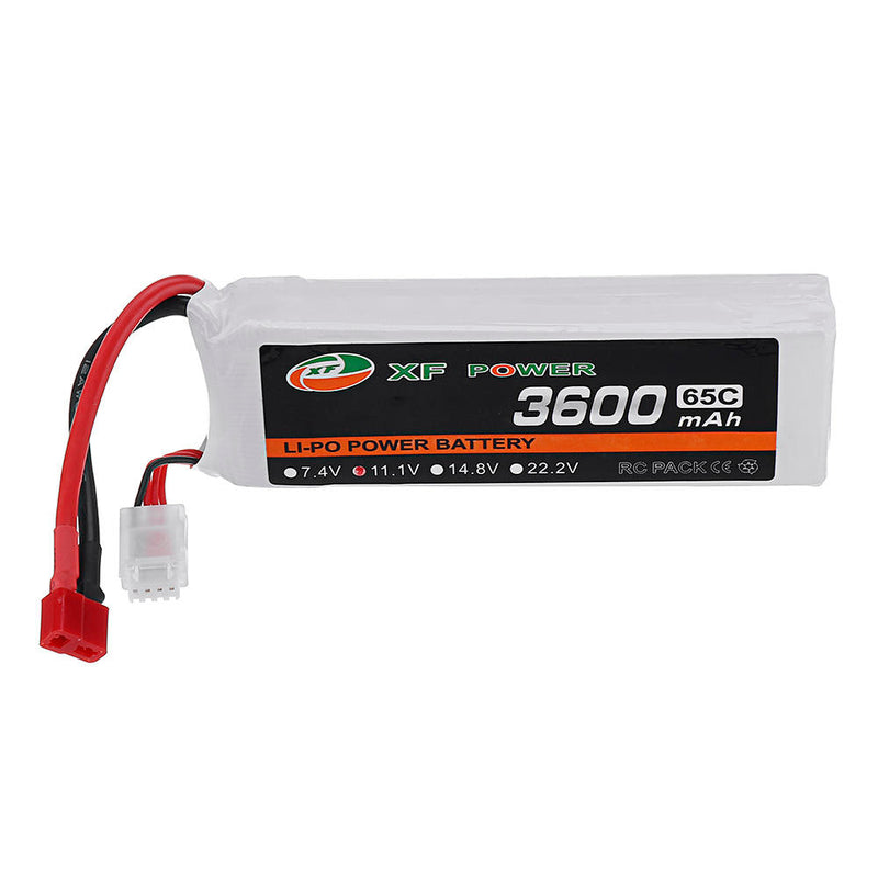 XF POWER 11.1V 3600mAh 65C 3S Lipo Battery T Plug for RC Car