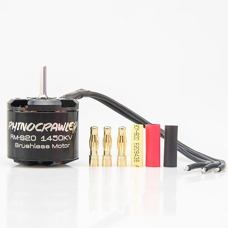 RhinoCrawler RM-S20 Brushless Motor for 1/8 1/10 AM32 ESC80A RC Crawler Car LCG Chassis Axial SCX10 TRX4 MOA RC Car Parts