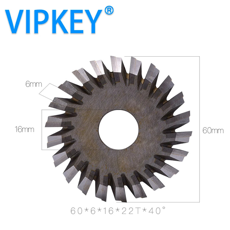 60*6*16mm*22T  Welded carbide tungsten key cutting machine saw blade milling cutters mini circular saw  oscillating multi tool