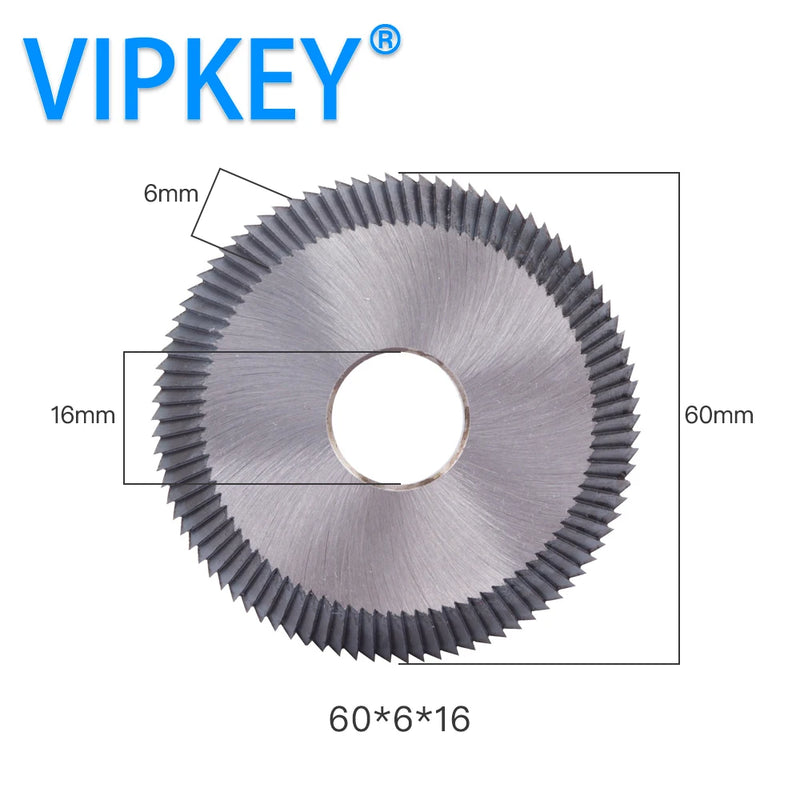 60*6*16mm Horizontal Key Duplicator Cutting Copier Machine Saw Blade End Milling Cutter Knife For Spare Parts Locksmith Supplies