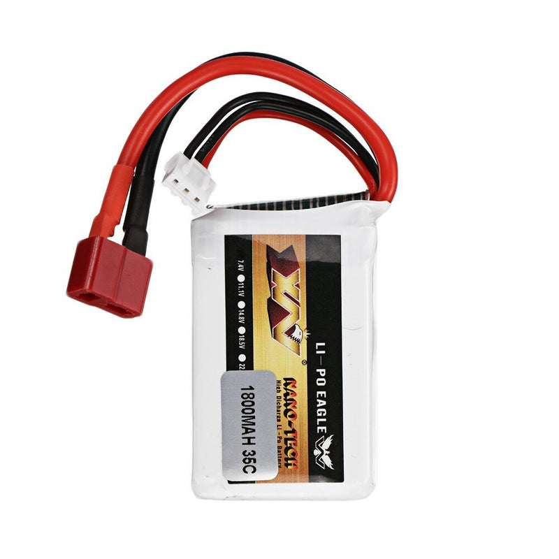 XW Power 7.4V 1800mAh 35C 2S LiPo Battery for Wltoys A959-b A969-b A979-b A929-b RC Car