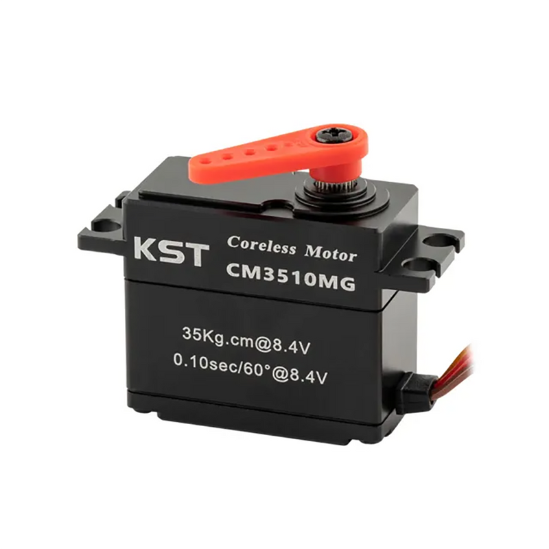 KST CM3510MG Coreless DC Motor Metal Gear Servos IP65 Waterproof 35Kgf.cm 0.10sec for 1/10 Scale RC Rock Crawler and 1/7th 1/8th Scale RC Monster Truck