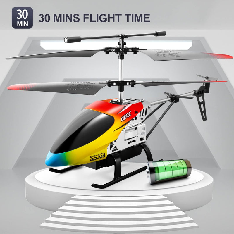 DRONEEYE M5 Remote Control Helicopter for Kids,Altitude Hold 2.4GHz RC Aircraft with Gyro for Beginner Hobby Toys,30 Min Play,Indoor Flying with 3.5 Channel,LED Light,High,Low Speed