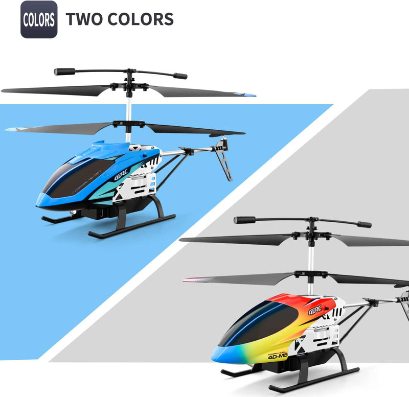 DRONEEYE M5 Remote Control Helicopter for Kids,Altitude Hold 2.4GHz RC Aircraft with Gyro for Beginner Hobby Toys,30 Min Play,Indoor Flying with 3.5 Channel,LED Light,High,Low Speed
