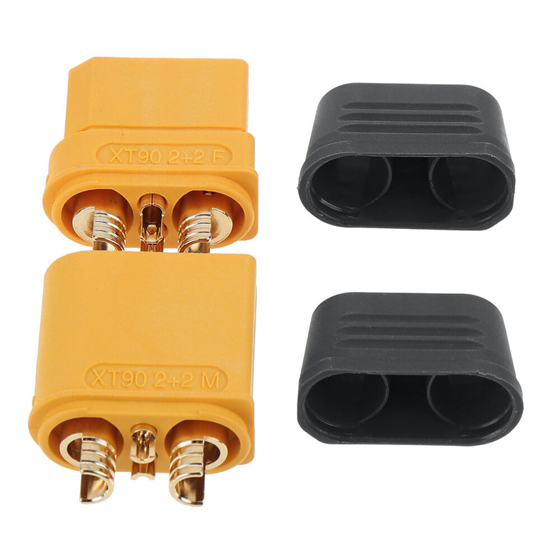 Amass Connector XT90(2+2) XT90(2+2)PW/PB Bullet Connector Wire cable Plug Male Female for FPV Drone Battery