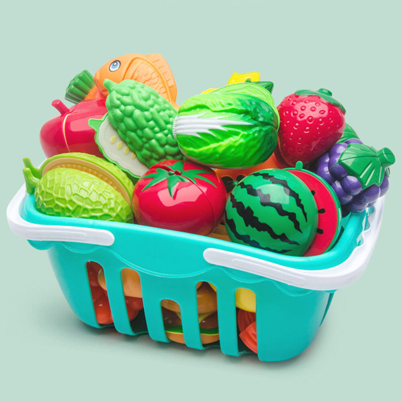 Plastic Food Toy DIY Cake Cutting Fruit Vegetable Pretend Play Toys Kids Children Educational Gift