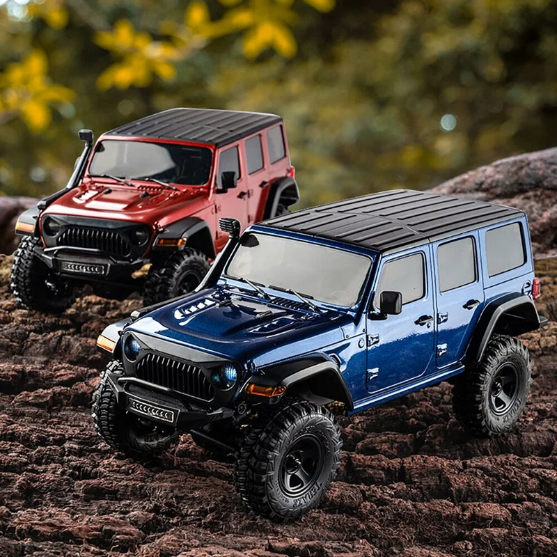 FMS 11804 EazyRC Thunder Storm RTR 1/18 2.4G 4WD RC Car 4x4 Off Road Climbing Truck Rock Crawler LED Lights Mini Simulation Vehicle Electric Remote Control Model Kids Adult Toys