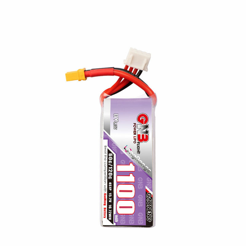 Gaoneng GNB 15.2V 1100mAh 60C 2S HV LiPo Battery XT30 Plug for RC Drone