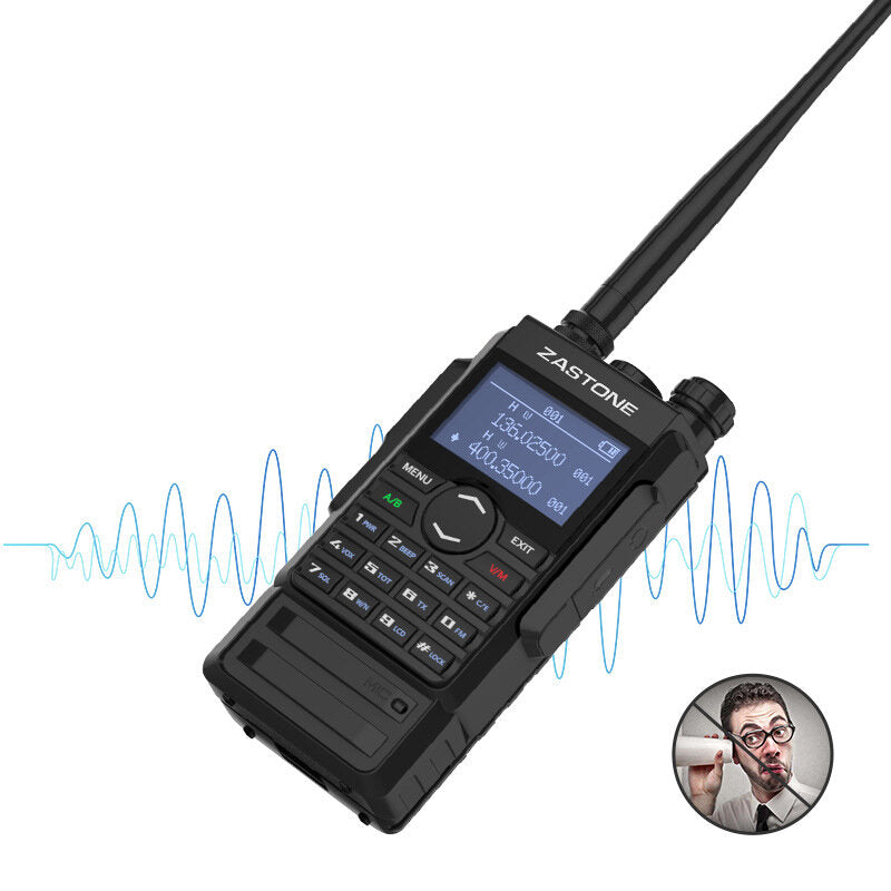ZASTONE M7 250 Channels 8W Walkie Talkie VHF UHF Portable Radio EU Plug
