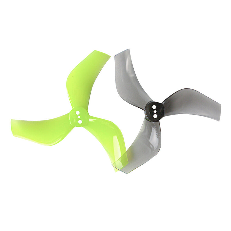 2 Pairs Gemfan Hurricane D75S-3 Ultra-Light 3 Inch 3-Blade Propellers PC for High-Powered RC FPV Racing Drone Performance
