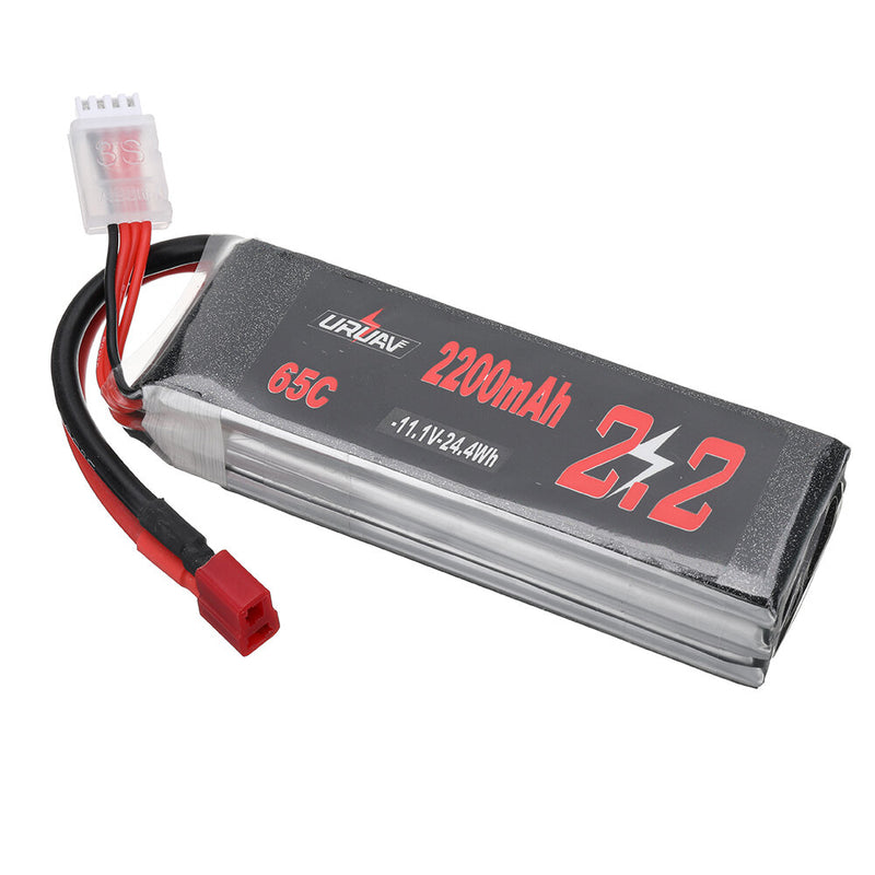 URUAV 11.1V 2200mAh 65C 3S LiPo Battery T Deans Plug for RC Car