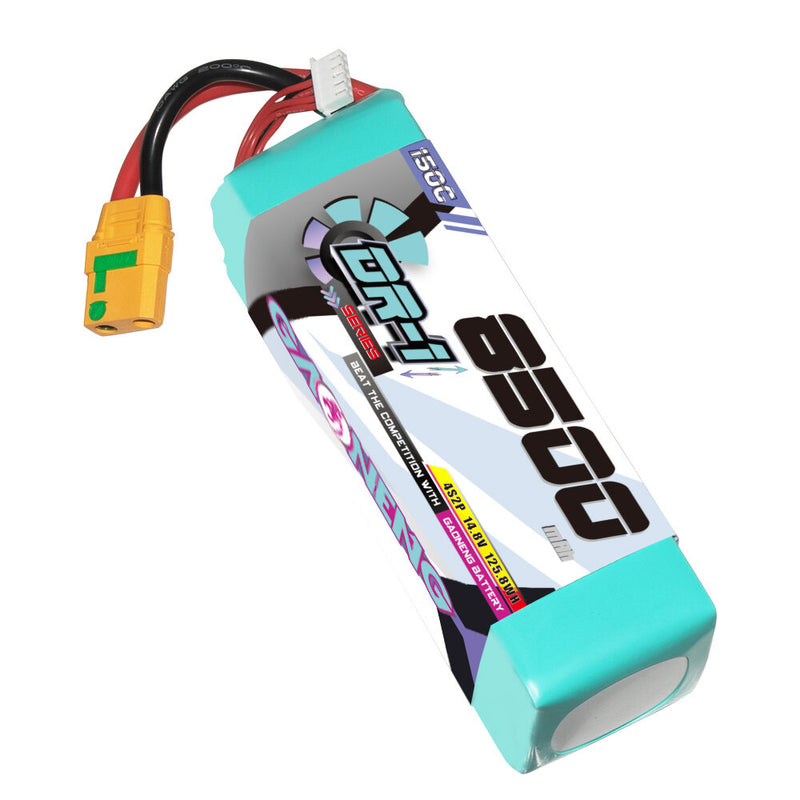 Gaoneng 14.8V 8500mAh 150C 4S LiPo Battery XT60/XT90S Plug for 1/8 RC Cars