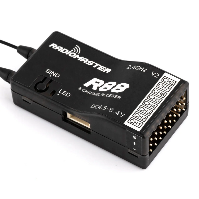 RadioMaster R88 V2 2.4GHz 8CH Compatible Frsky D8/D16 SFHSS PWM/Sbus Receiver