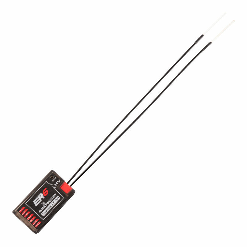 Radiomaster ER6 2.4GHz 6CH ExpressLRS ELRS RX 100mW PWM Receiver Support Voltage Telemetry for FPV RC Drone Airplane Glider