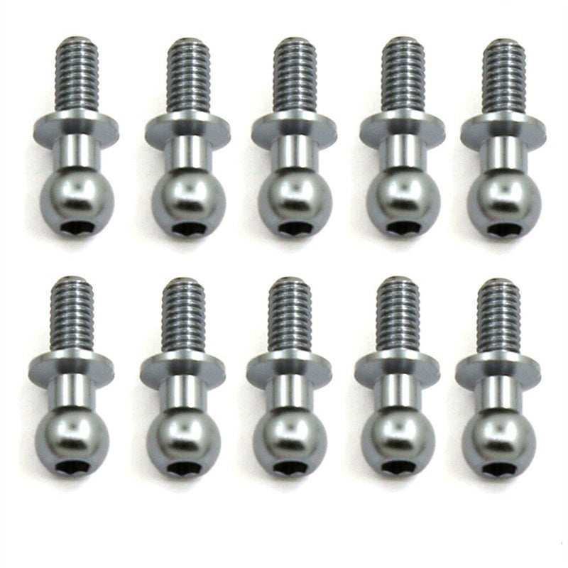 10PCS Metal Pull Rods Shocks Ball Head M3 for TAMIYA TT01 TT02 D5 1/10 RC Car On-Road Vehicles Models Toys Spare Parts 53640