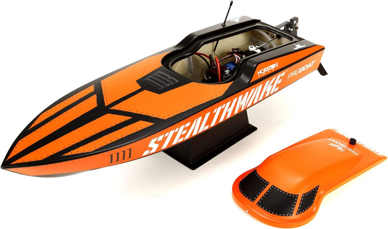 Pro Boat Stealthwake RC Boat 23" Brushed Deep-V RTR Includes Controller Transmitter Battery and Charger PRB08015