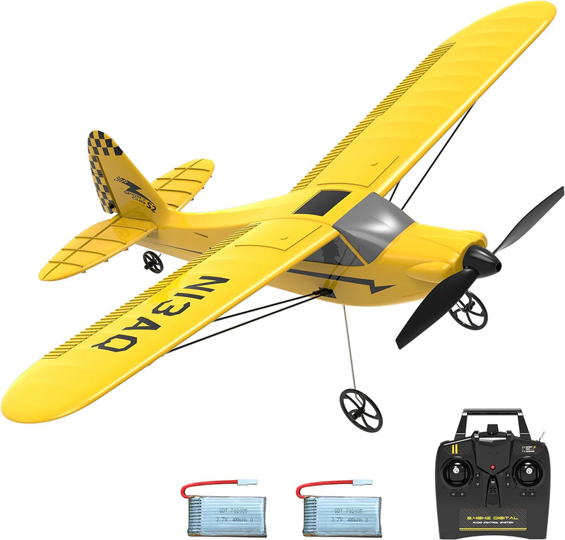 VOLANTEXRC RC Plane 3CH RC Trainer Airplane Sport Cub S2 with Propeller Saver&Xpilot Stabilization System, Easy to Fly for Kids and Adults, Ready to Fly, Yellow (761-14 RTF)