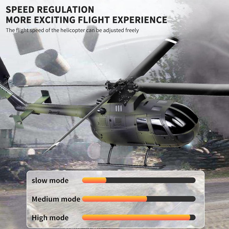 GoolRC C186 Remote Control Helicopter Remote Control Drone Single Propeller Without Ailerons 6-axis Gyro Stabilization Remote Control Airplane Altitude Hold Girls Adults