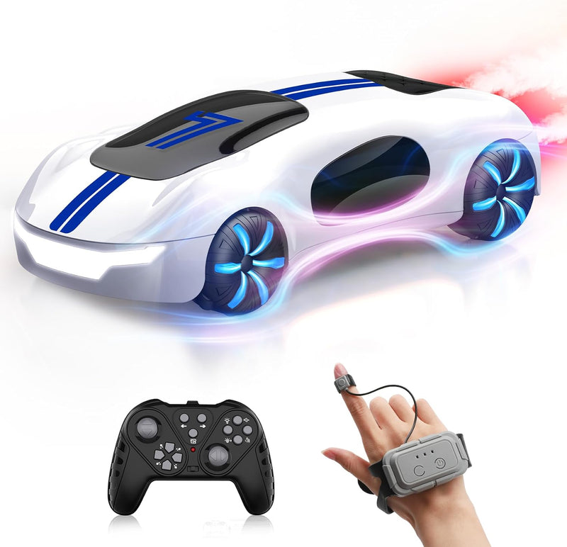 Gesture Sensing Remote Control Car, Drift RC Stunt Car with Light Spray & Sound, 2.4GHz Hobby RC Cars Toy for Kids, 360° Rotate, Birthday Gifts for Boys Girls 4-12