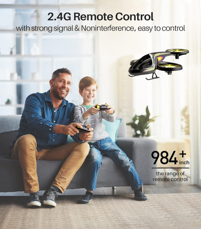 SYMA LED Mini RC Helicopter Drone - Gyro, 4HZ, Indoor Outdoor Micro Toy Gift for Kids & Adults