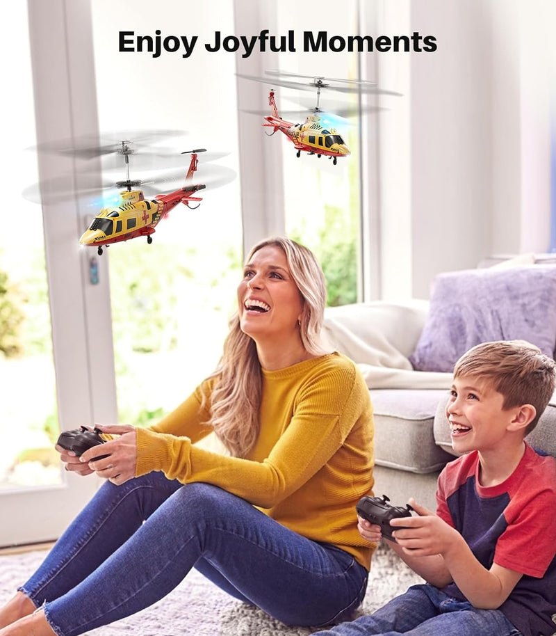 SYMA S53H RC Helicopter Rescue Remote Control Helicopter with Dazzling Night Flights,Unique Simulation Design, Low Battery Reminder, Altitude Hold, Perfect Helicopter Toys Gift for Boys and Enthusiast
