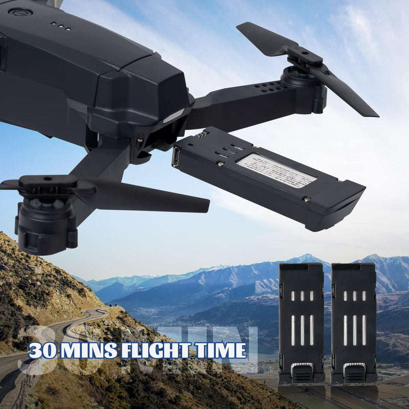 E58 Drone with Camera for Adults/Kids Foldable RC Quadcopter Drone with 4K HD Camera, WiFi FPV Live Video, Altitude Hold, One Key Take Off/Landing, 3D Flip, APP Control, beginner