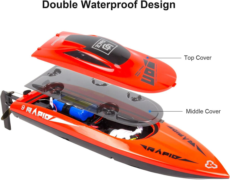 Cheerwing UDI 2.4Ghz RC Racing Boat for Adults 30KM/H High Speed Electronic Remote Control Boat for Kids