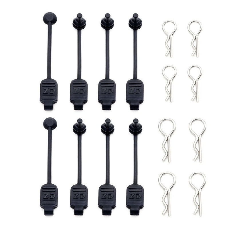 8PCS RC Car Body Clip Rubber Retainer Shell Fixed Buckle Lock 8301 for Arrma Losi ZD Racing 1/8 1/10 1/16 Vehicles Models Parts