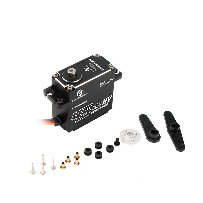 FLASH HOBBY M45CHW 45KG Torque Metal Gear Coreless Waterproof Digital Servo