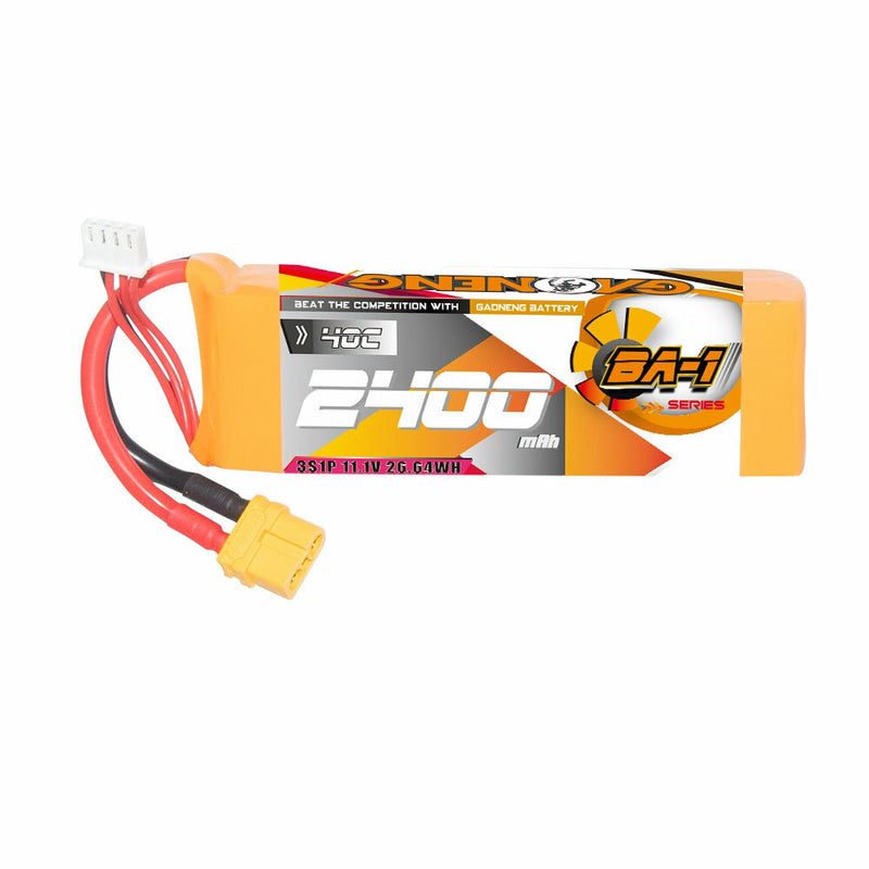 Gaoneng GNB 11.1V 2400mAh 40C 3S LiPo Battery T Plug / XT60 Plug for 1/12 1/14 1/16 RC Car 180-330mm Brushless Drone RC Airplane Helicopter