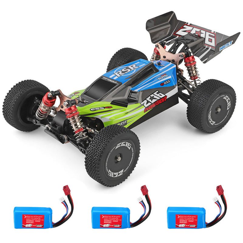 Wltoys 144001 1/14 2.4G 4WD High Speed Racing RC Car Vehicle Models 60km/h 7.4v 1500mah Two or Three Battery