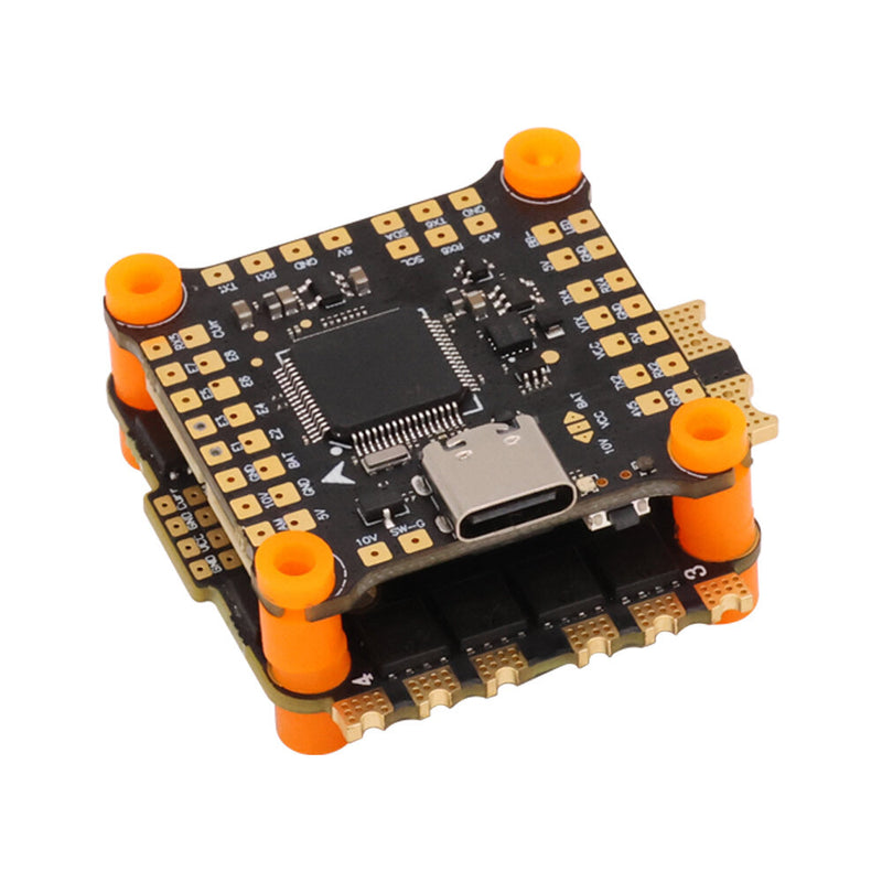 30.5x30.5mm HAKRC 45A F4V2 Stack F4 Flight Controller 2-6S with 5V 10V BEC & 45A BLHeli_S 4in1 Brushless ESC for RC Drone FPV Racing