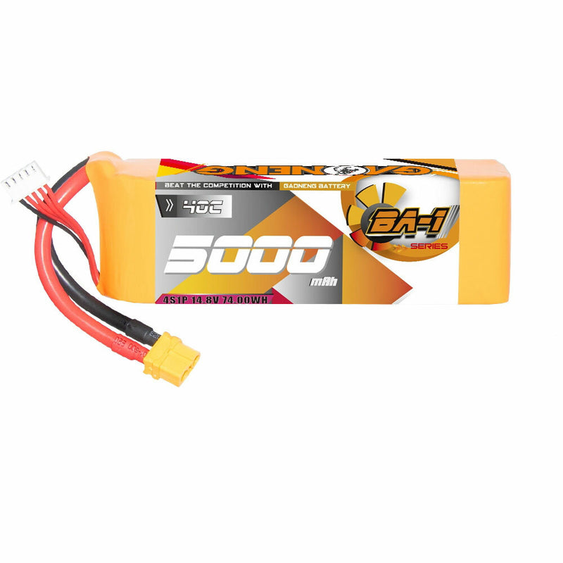 Gaoneng GNB 14.8V 5000mAh 40C 4S LiPo Battery T Plug / XT60 Plug for 1/8 Scale RC Car Remote Control Tank RC Airplane Helicopter