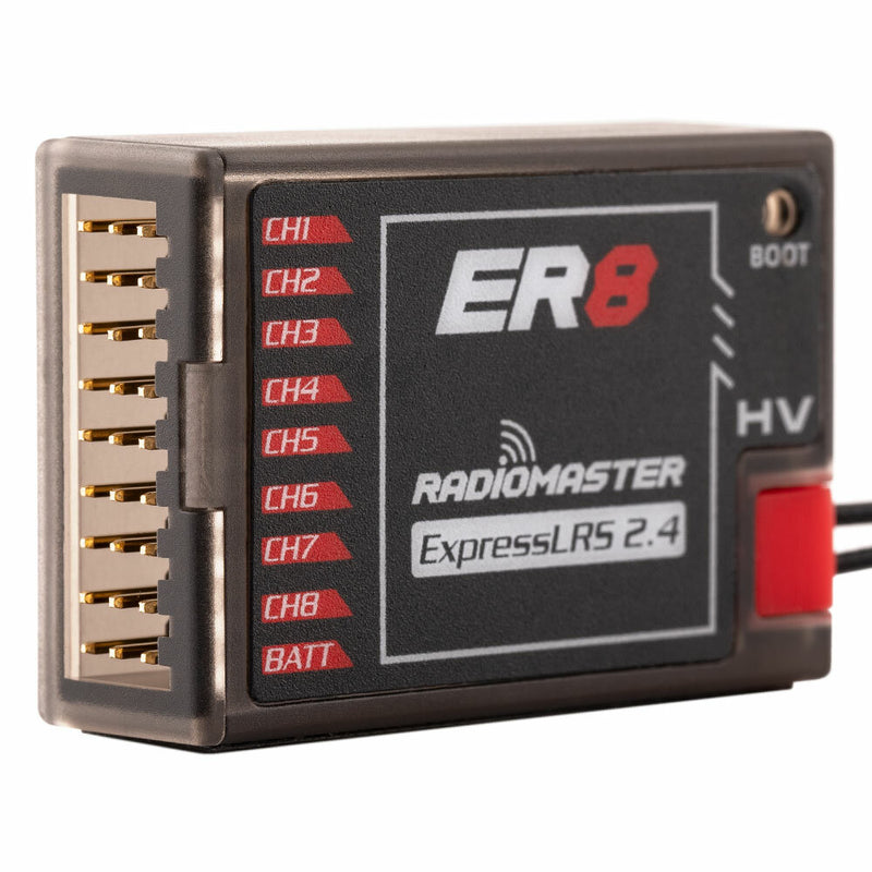 Radiomaster ER8 2.4GHz 8CH ExpressLRS ELRS RX 100mW PWM Receiver Support Voltage Telemetry for FPV RC Drone Airplane Glider