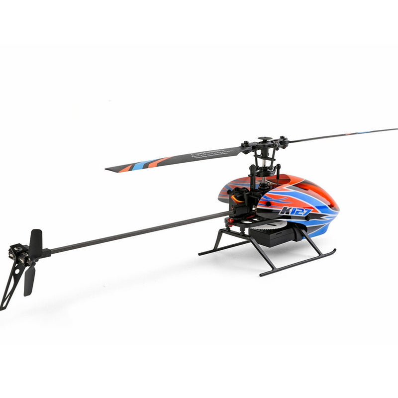 XK K127 4CH 6-Axis Gyro Altitude Hold Flybarless RC Helicopter RTF
